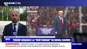 Donald Trump accuse la "rhétorique" de Joe Biden et de Kamala Harris d'être responsable des tirs près de lui le 15 septembre