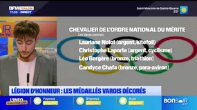 JO de Paris 2024: les médaillés varois décorés de la légion d'honneur