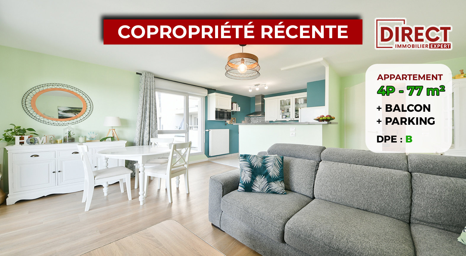 Appartement 4 pièces 77 m²