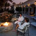 Couple Sitting Near Fire