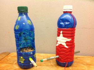 Water Feeder for Birds from Plastic Bottle