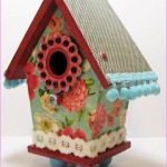 Painted Wooden Bird Houses