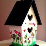 Painting Wooden Bird Houses