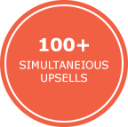 100+ simultaneious Upsells