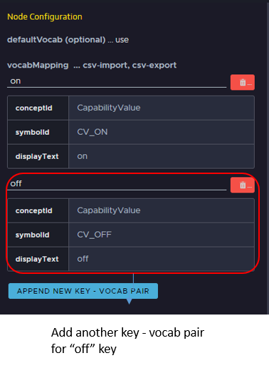 Add Key-Vocab pair for "Off" key