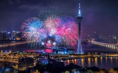 烟花新年2023城市夜景唯美壁纸