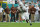 MIAMI GARDENS, FL - NOVEMBER 19: Miami Dolphins running back Salvon Ahmed (26) runs for a touchdown after a catch during the game between the Las Vegas Raiders and the Miami Dolphins on Sunday, November 19, 2023 at Hard Rock Stadium, Miami, Fla. (Photo by Peter Joneleit/Icon Sportswire via Getty Images)