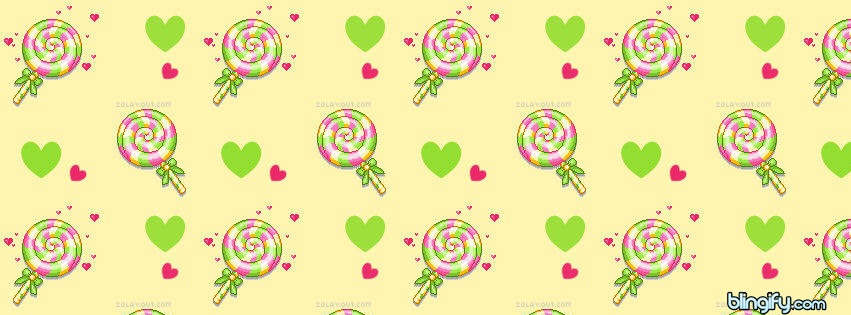 Cute Lollipop facebook cover