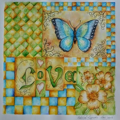 Aquarel 'Love'