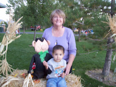 Chaiz & Grandma at Scarecrow Festival