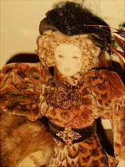 Victorian Lady Doll With Mink Muff