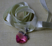 Pink Version with a pale ice mint satin ribbon