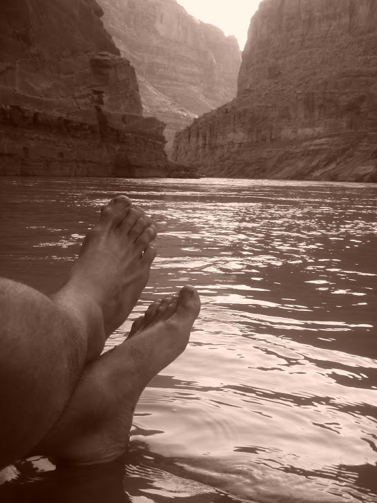 Soaking the Colorado River.