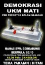 DEMOKRASI UKM MATI