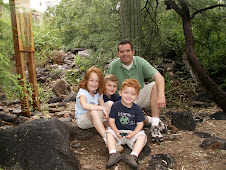 Rod and the kids - at a resort in Tucson