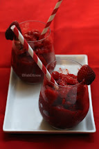 Strawberry granita