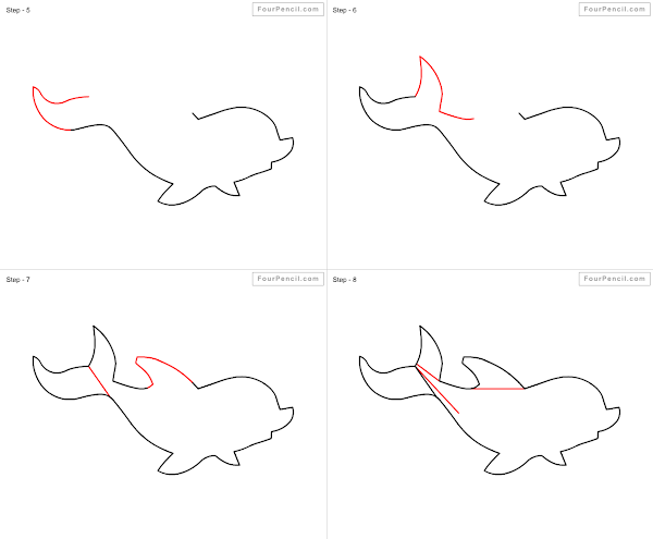 How to draw Dolphin - slide 2