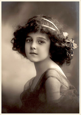 foto vintage de niña antigua