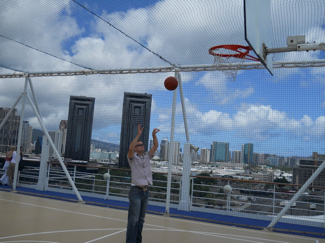 Matt playing Bball. Honolulu