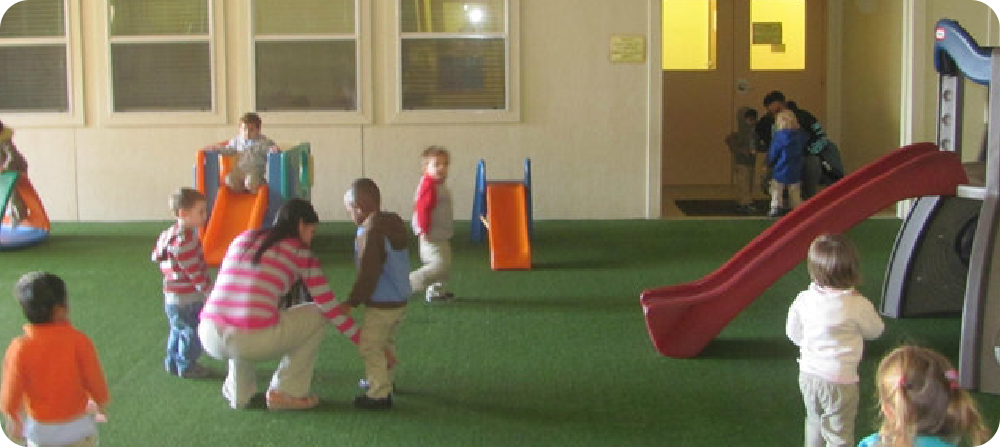 kids playing in the playhouse