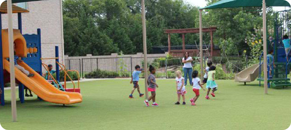 kids playing in the playground