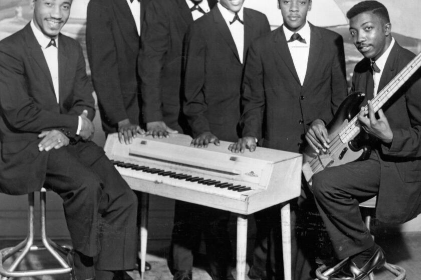 Maurice Williams & The Zodiacs who first performed the song "Stay" pose for a portrait in 1960. (Photo by Michael Ochs Archives/Getty Images)