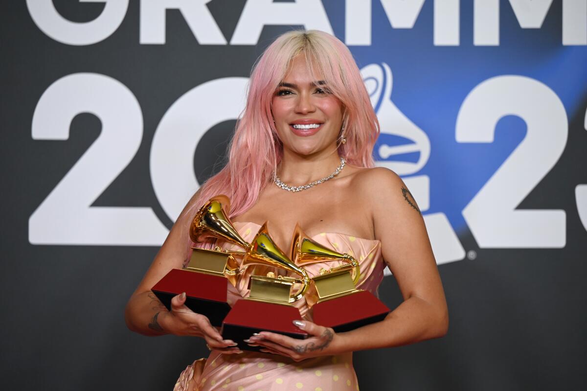 Karol G logró 8 nominaciones para la edición 25 de los Latin Grammy que se celebrarán el 14 de noviembre en Miami, FL.