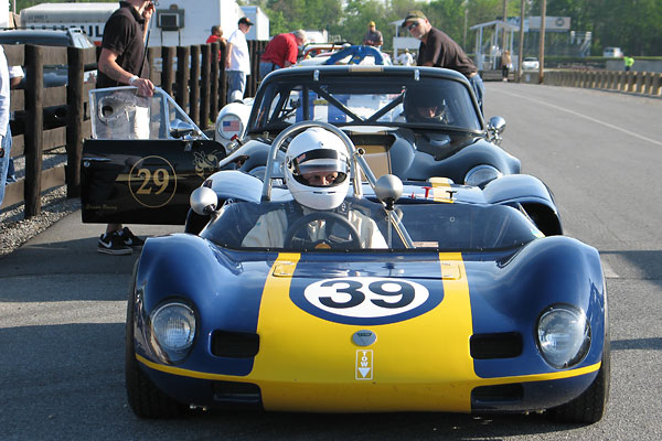 Bernard Bradpiece's 196X Elva MkVII Race Car, Number 39