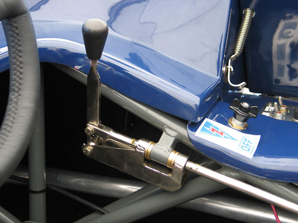 Elva Mk 7 gear selector linkage.