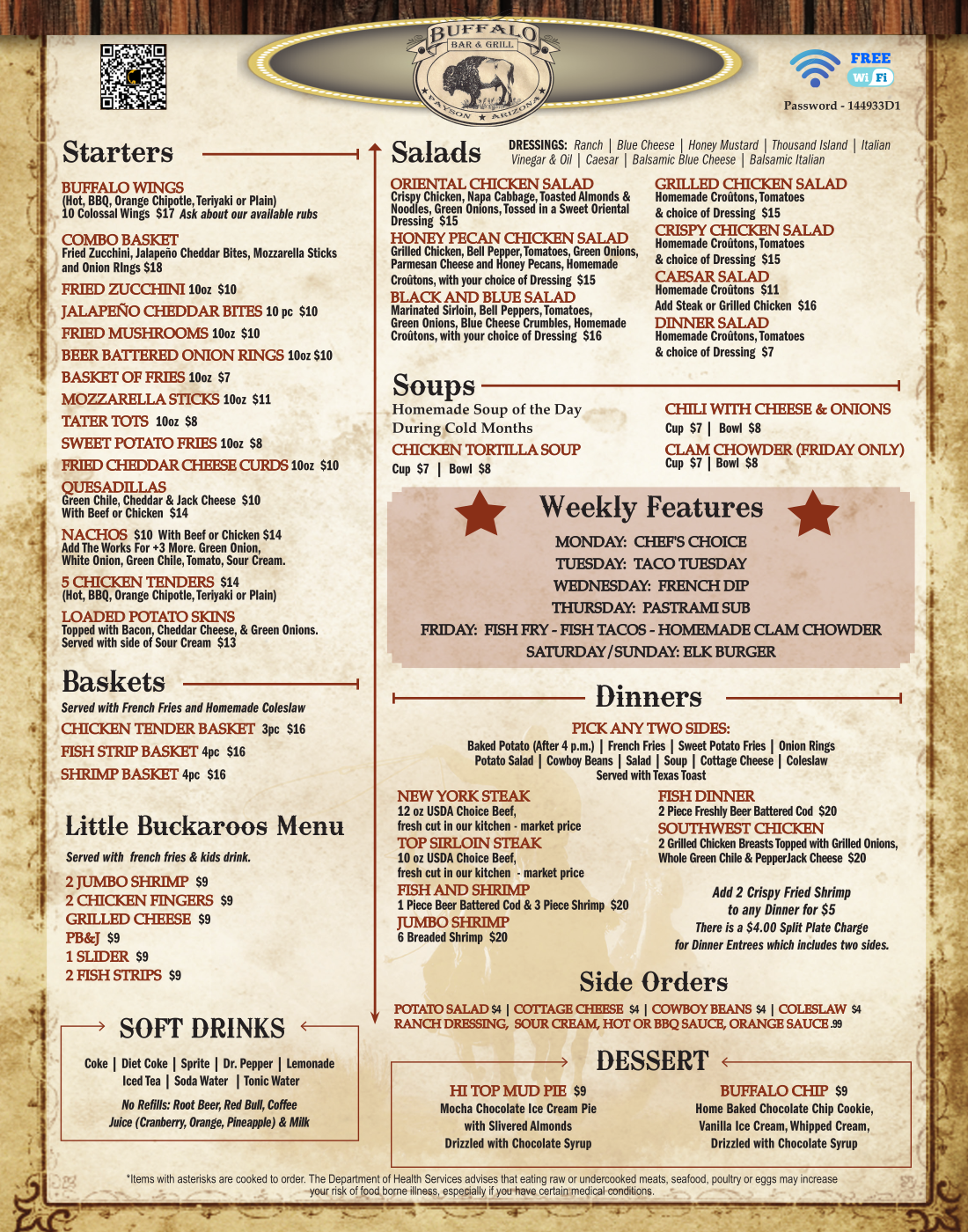 Menu Front