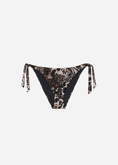 Bikinihose mit Schleifen Elegant Animalier