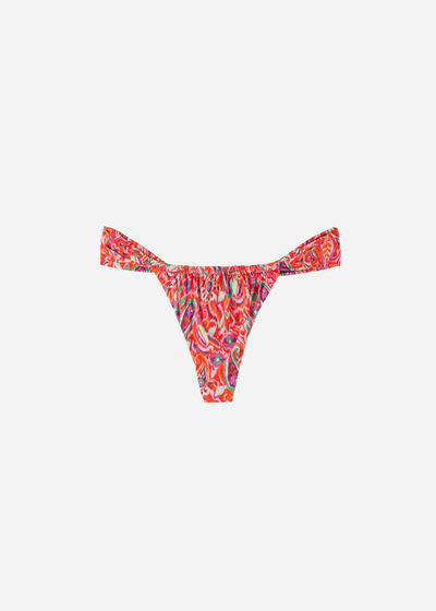 Brasileña Corredera Bikini Vibrant Paisley