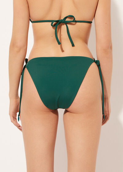 Bikinihose mit schmalen Bändchen Night Foliage