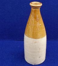 Fine Civil War Period Two Tone Stoneware Ginger Beer Bottle