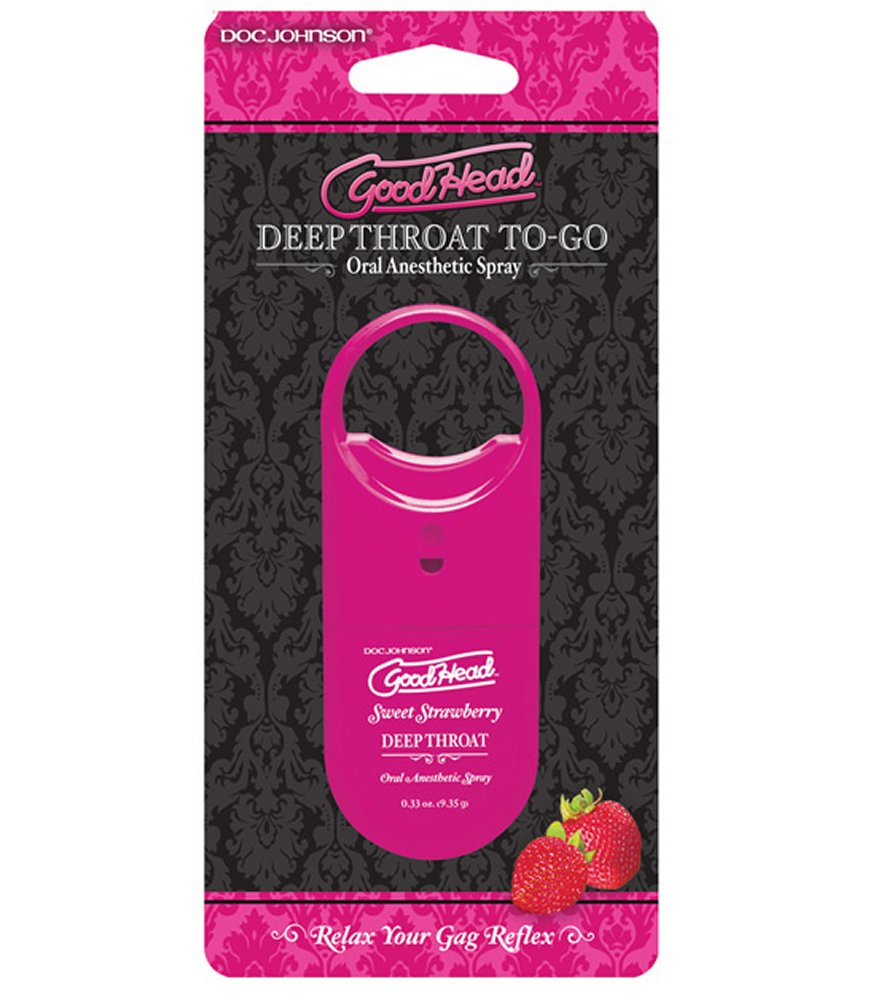 GoodHead Strawberry Deep Throat Spray to Go