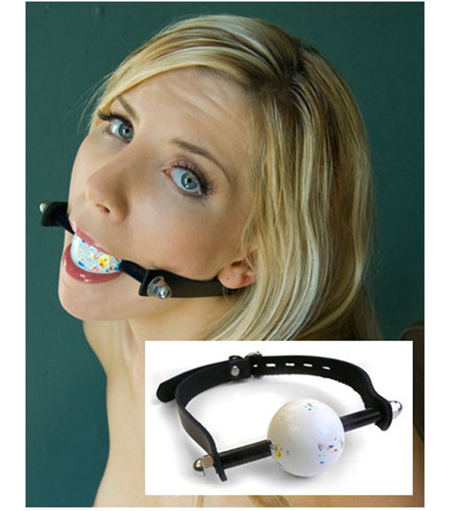 Kinklab Jawbreaker Ball Gag Black Leather