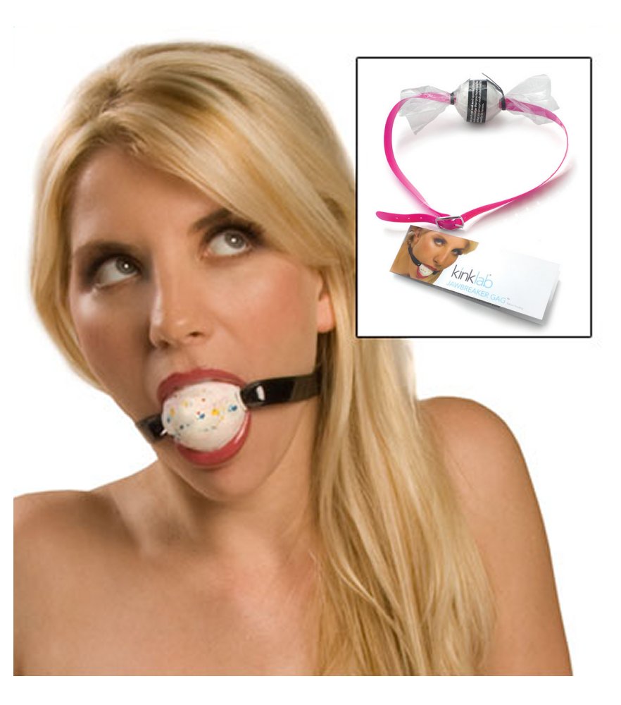 Kinklab Jawbreaker Ball Gag Pink PVC