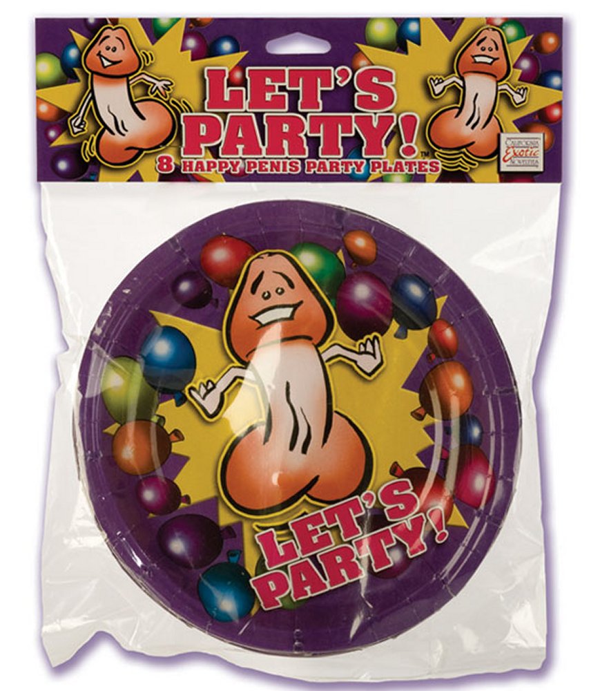 Let's Party Happy Penis Dessert Size Plates