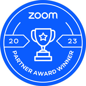 Zoom partner award winner 2023 badge