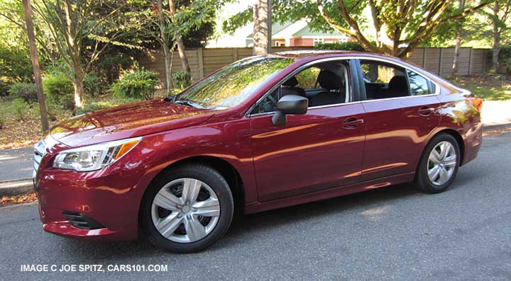 2015 Subaru Legacy 2.5i 4 door sedan, venetian red color shown