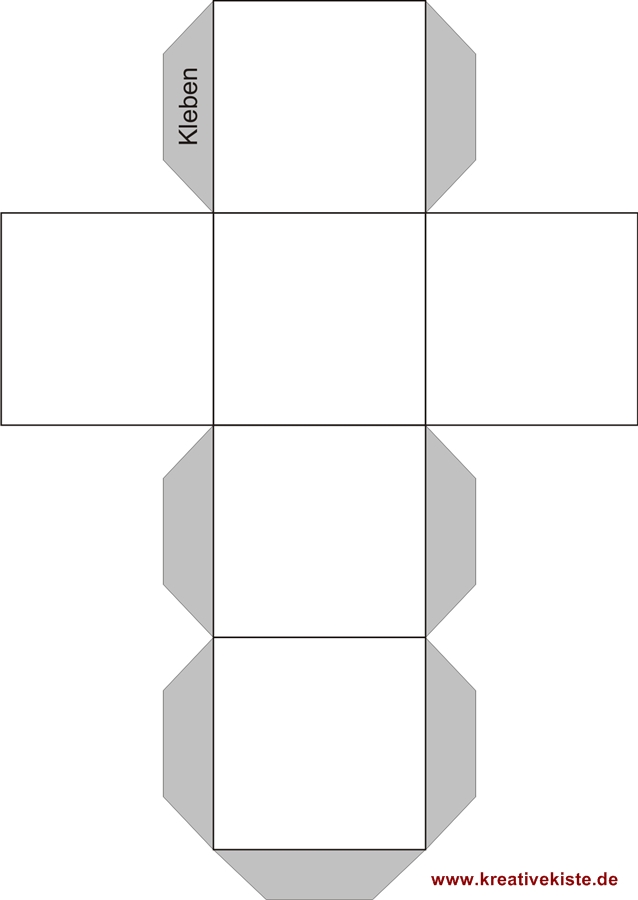würfel vorlage zum ausdrucken
