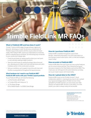 Trimble FieldLink MR - FAQ