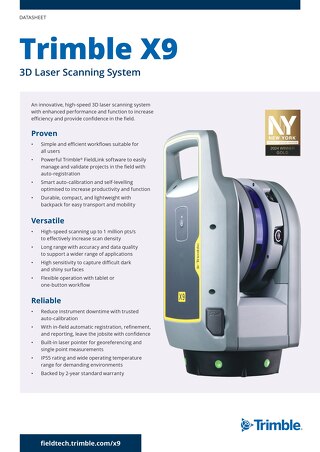 Trimble X9 Datasheet