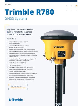 Trimble R780 Spec Sheet