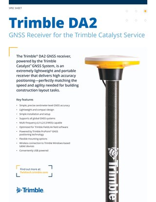 Trimble Catalyst Spec Sheet