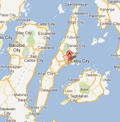 Cebu City Island Map