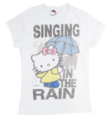 Hello Kitty Singing In The Rain tee