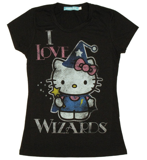 I Love Wizards Hello Kitty tee shirt