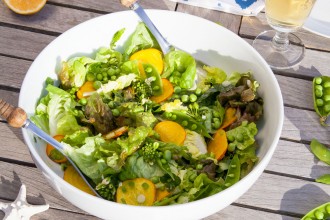 Farmers Market Spring Salad Lemon Vinaigrette