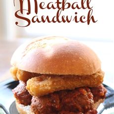 Mozzarella Cheese Stick Meatball Sandwich